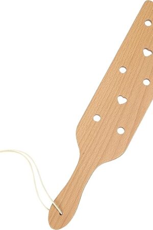 Beech Wood Paddle with Airflow Holes, Solid Durable Wooden Paddle with Smooth Surface