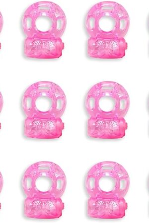 12 Pieces Vibrating Penis Rings, Cockscomb Rings, Clitoral Mini G-spot Vibrator, penile Erection Enhancement Products, Adult pornographic Sex Toys, Male Delayed Ejaculation,Rooster Ring Sex Machine