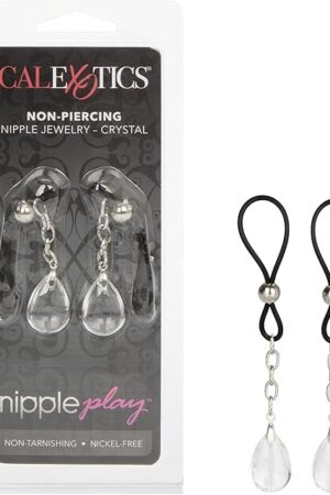 CalExotics Novelties Nipple Play Non-Piercing Jewelry, Crystal/Clear