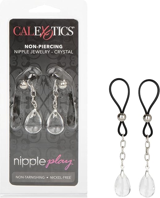 CalExotics Novelties Nipple Play Non-Piercing Jewelry, Crystal/Clear