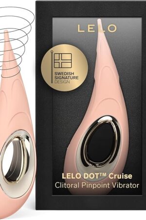 LELO DOT Cruise High Frequency Clitoral Vibrator With Elliptical Motion 8 Pinpoint Vibrator with Cruise Control Technology, Female Sex Toys, Peach Please