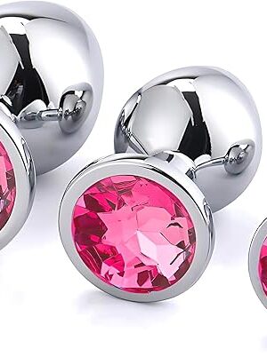 Aluminum Alloy 3 PCS Couple Training Butt Plug Toy Easy to Carry Anal Plugs Anales Adult Toys Plug Relaxing for Women Men for Hoodies Party for Valentine's Day XHrose1