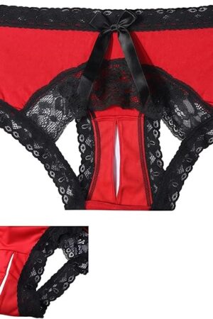 Women's Lace Bikini Panties - Seamless Invisible Underwear, Embroidered Hipster Briefs Comfortable Breathable