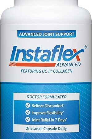 Instaflex Advanced Joint Support Supplement - Turmeric, Resveratrol, Boswellia Serrata Extract, BioPerine, UC-II Collagen- 30 Count