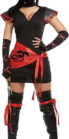 Adult Womens Sexy Ninja Costume, Halloween Costume