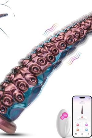 Vibrator Tentacle Dildo Sex Toy - COKARAGE 146'' Monster Anal Dildo Fantasy Dildos App & Remote Control Multi-Vibrations, Suction Cup U & G-spot Dildo Vibrators, Long Dildos Adult Sex Toys & Games