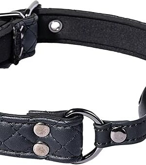 Adam & Eve Eves Fetish Dreams Ball Gag, Breathable Gag with Adjustable Vegan Leather Straps, Soft Padded Diamond Stitched Design, Secure Buckle Closure, BDSM Bondage Accessory for Couples Play
