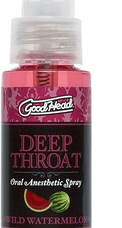 Doc Johnson GoodHead - Deep Throat Spray - Numbs Throat - Relaxes Gag Reflex - Watermelon - 2 fl oz(59 ml)