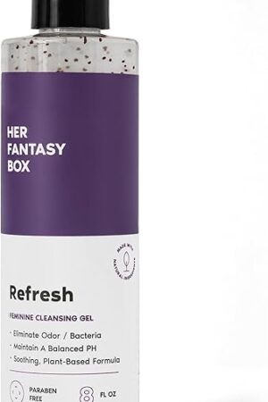 Her Fantasy Box | Refresh pH Balancing Shower Gel - Natural Feminine Hygiene Solution for Gentle Cleansing, Odor Control, and Skin Nourishment - pH-Balanced Formula for All Skin Types (8 oz)