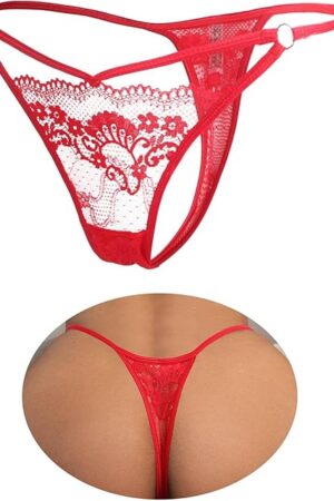 Lace G-String Thongs for Women Sexy Cheeky Underwear Panties T-back Thong Soft Breathable Tanga Lingerie