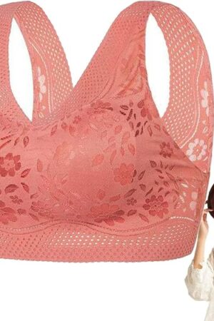 Breezy Bloom Bras for Women, Breezybloom - Sexy Beautiful Back Breathable Thin Bra, Seamless Lace Sports Bra