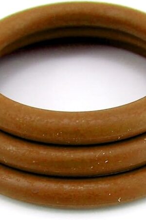 Heart 2 Heart Cock Ring - Nitrile - 3 Pc Set - Brown