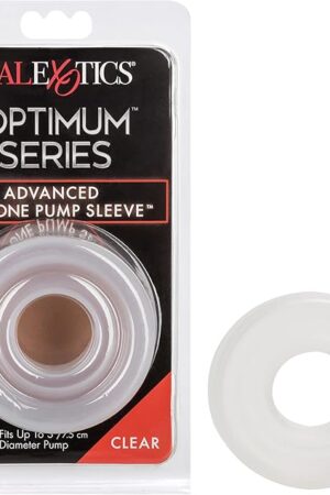 CalExotics Advanced Silicone Pump Sleeve - Male Penis Pump Comfort Ring Accessory - 3 inch - Clear