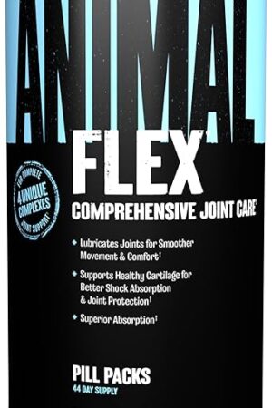 Animal Flex - Glucosamine Chondroitin Joint Supplement for Women and Men Discomfort with Turmeric, MSM, Boswellia for Cartilage, Joint Health, Muscles, Back, Knees, Shoulder, and Hip, 44 Packs