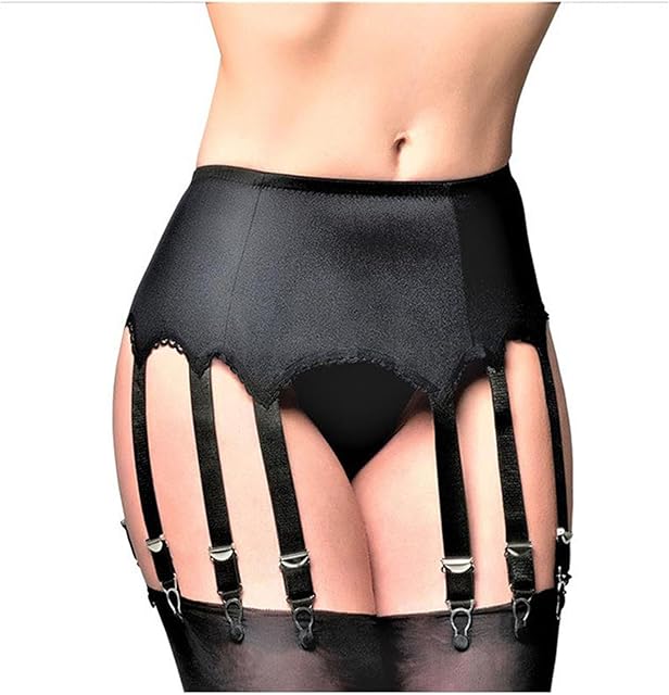 Women Garter Belts for Thigh Highs Plus Size Suspender Belt Garter Belt Lingerie Sexy Tight Garter with 10 Strap Slip