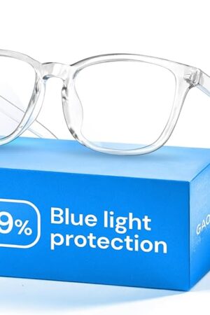 Gaoye Blue Light Glasses for Computer & Gaming - Anti UV Ray Lenses, Scratch-Resistant & Comfort Fit