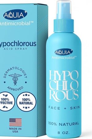 Hypochlorous Acid Spray for Face and Skin | Piercing Aftercare Spray | 8 oz Hypochlorous Acid Sprays for Face, Skin, Acne, Eczema, Body Acne Sprays, Piercing Aftercare, Facial Wound Solution, Workout
