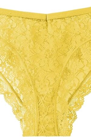 Womens Mesh Underwear Lace Sexy Panties Underpants Solid Soft Briefs Cute Thongs Cutout Breathable Comfor