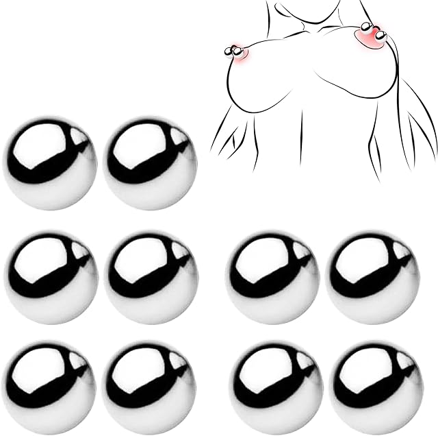 Clit Clamps, Metal Nipple Clmaps BDSM Kit Nipple Clamp for Sex Pleasure Breast Clips Clip SM Bondage Gear Accessories Restraints Non-Piercing Nipples Clips Toys Torture for Couples Women Men 10 Pcs