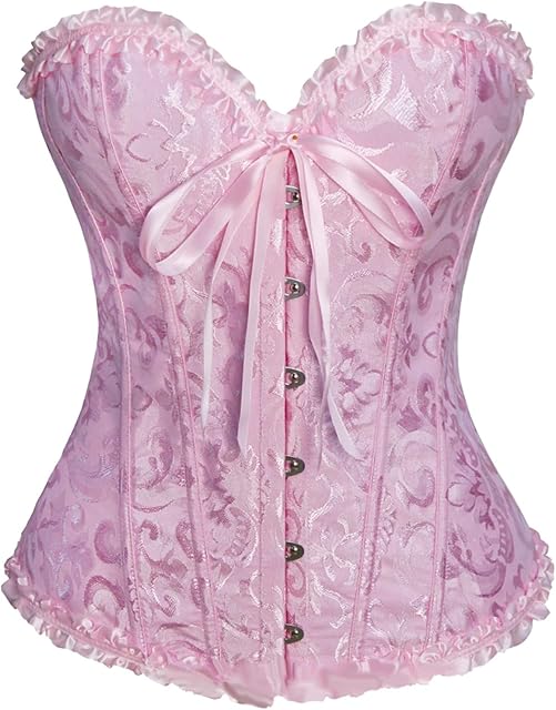 Corset Tops XS-6XL Plus Size Lace Overbust Lingerie Bustier Renaissance Gothic Bodysuit Sexy Halloween Outfit