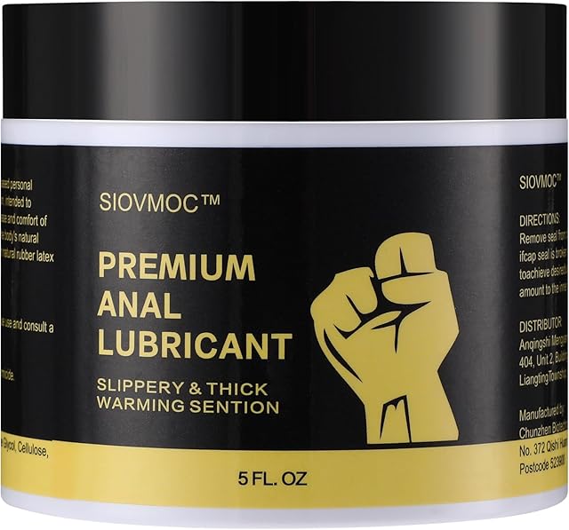Anal Sex Lube, Premium Water Based Fisting Gel for Enhanced Comfort and Smooth Experience, Long Lasting Back Door Sexual Lubricant for Men, Women and Gay