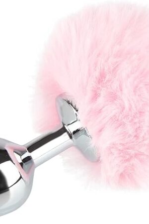 Beauty7 Rabbit Bunny Tail Anal Plug Starter Trainer Kit Set Stainless Steel Hypoallergenic Anus Butt Women Men Fetish Sex Toys