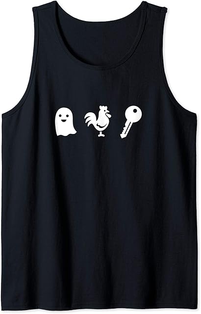 Funny Hidden Bukkake Cum Fetish Boo Cock Key Tank Top