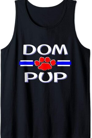 BDSM Dom Pup, Gay Puppy Play Fetish, Human PetPlay Kink Gift Tank Top