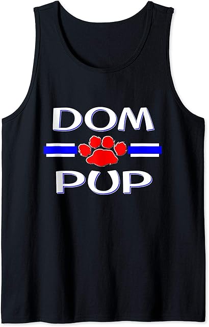 BDSM Dom Pup, Gay Puppy Play Fetish, Human PetPlay Kink Gift Tank Top