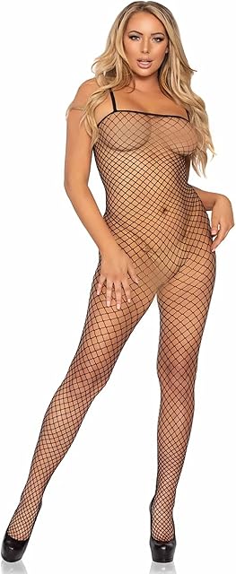 Women's Industrial Fishnet Spaghetti Strap Bodystocking