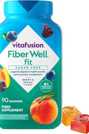 Vitafusion Fiber Well Fit Gummies Supplement, 90 Count (Packaging May Vary)