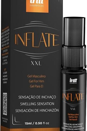 Inflate XXL Massage Oil for Men Long Lasting Effect 15 ml 0.50 Fl Oz INTT