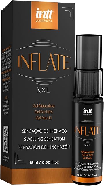 Inflate XXL Massage Oil for Men Long Lasting Effect 15 ml 0.50 Fl Oz INTT
