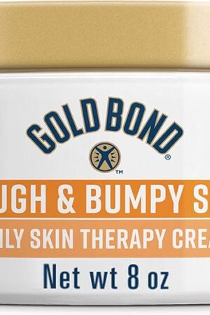 Gold Bond Rough & Bumpy Daily Skin Therapy Cream, 8 oz, With 7 Moisturizers & 3 Vitamins