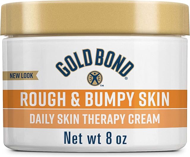 Gold Bond Rough & Bumpy Daily Skin Therapy Cream, 8 oz, With 7 Moisturizers & 3 Vitamins