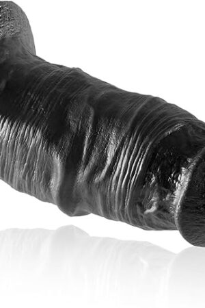 2.6" Diameter Thick Big Dildo, 7.28 inch Realistic Fat Dildo Butt Plug with Large Suction Cup, Wide Anal Dildos G spot Toy, Lifelike Penis Anal Plugs Sex Toys for Men Women Female Male Couples - Black