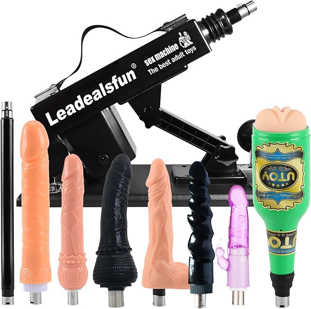 Automatic Sex Machine Sex Toys, Thrusting Sex Machines for Men Women, Adult Sex Toys Love Machine Device with Attachments (9 Piece Set)