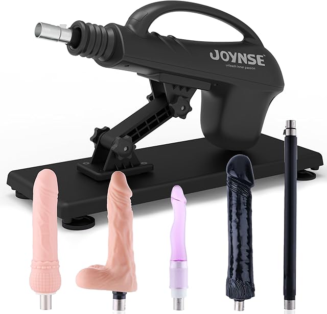 Automatic Sex Machine Sex Toys, Thrusting Machine Adult Toys, Love Machine Gun with 5 Attachments for Male Female