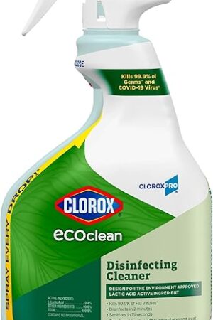 Clorox CloroxPro EcoClean Disinfecting Cleaner Spray Bottle, 32 Fluid Ounces