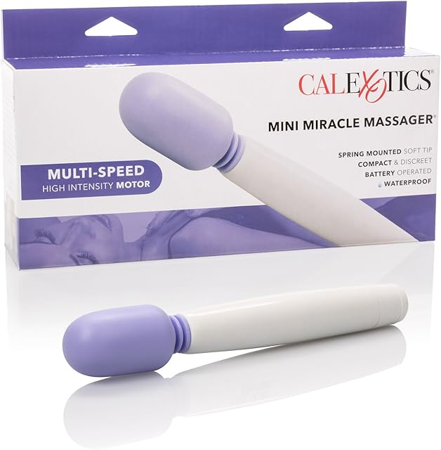 CalExotics My Mini Miracle Massager - Body Wand Vibrator for Couples ? Cordless Adult Sex Personal Massager - Purple,2089-30-3