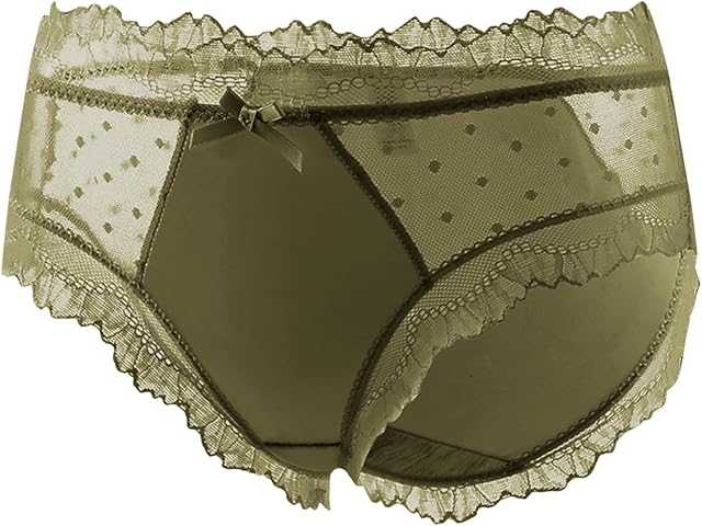 Briefs for Women's Sexy Lace Thong Sheer Mesh G-Pants Lingerie Panties Underwear, See Through Underpants