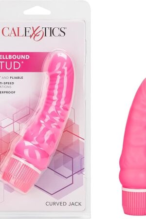 CalExotics Novelties Spellbound Stud Massager, Curved Jack 5.75-Inch, Pink