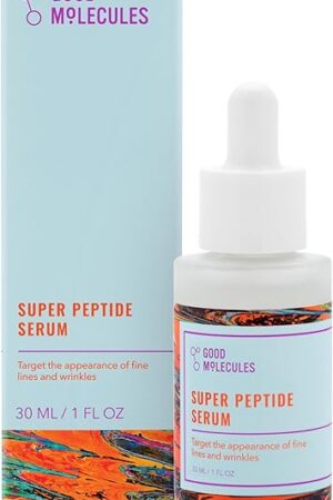Good Molecules Super Peptide Serum - Anti-aging Facial Serum with Peptides and Copper Tripeptides to Plump and Firm - Water-Based Skincare for Face