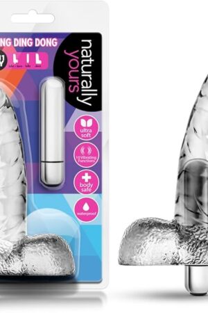 Blush Novelties 65" Small Realistic Vibrating Dildo - Waterproof - Petite 10 Vibrating Functions Vibrator - 3 in 1 Toy - Sex Toys for Women - Sex Toy for Adults (Clear)