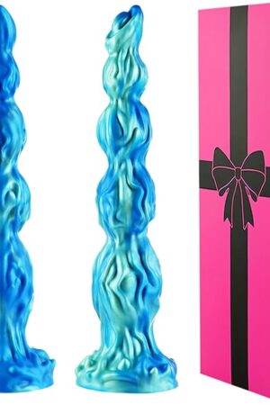 8 Inch Beginner Slim Small Knot Dildo with Suction Cup, 7" Soft Fantasy Monster Dragon Cute G-spot Dildo with 4 Dog Knots, Silicone Realistic Anal Dildos Alien Penis Adult Sex Toys for Men Gay Women