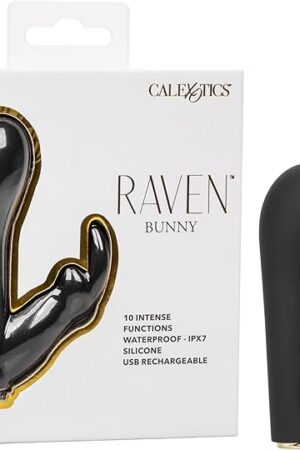 CalExotics Raven Bunny Vibrating Mini Rabbit Vibtrator for Women and Her - SE-2801-25-3