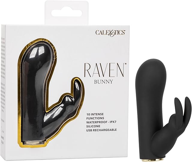 CalExotics Raven Bunny Vibrating Mini Rabbit Vibtrator for Women and Her - SE-2801-25-3