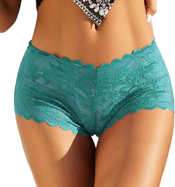 Women Lace Boyshort Sexy Floral Panties Low Rise Underwear Ladies Comfortable Underpants Female Lingerie Lady Shorts