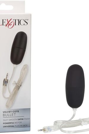 CalExotics Novelties Sterling Collection, Standard Velvet Bullet, 2.2-Inch, Black