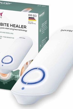 Beurer BR60 Insect Sting and Bite Relief, Bug Bite Healer for Chemical-Free Treatment of Insect Bites, Non-Toxic Natural Relief from Itching and Swelling, for Mosquito Bites